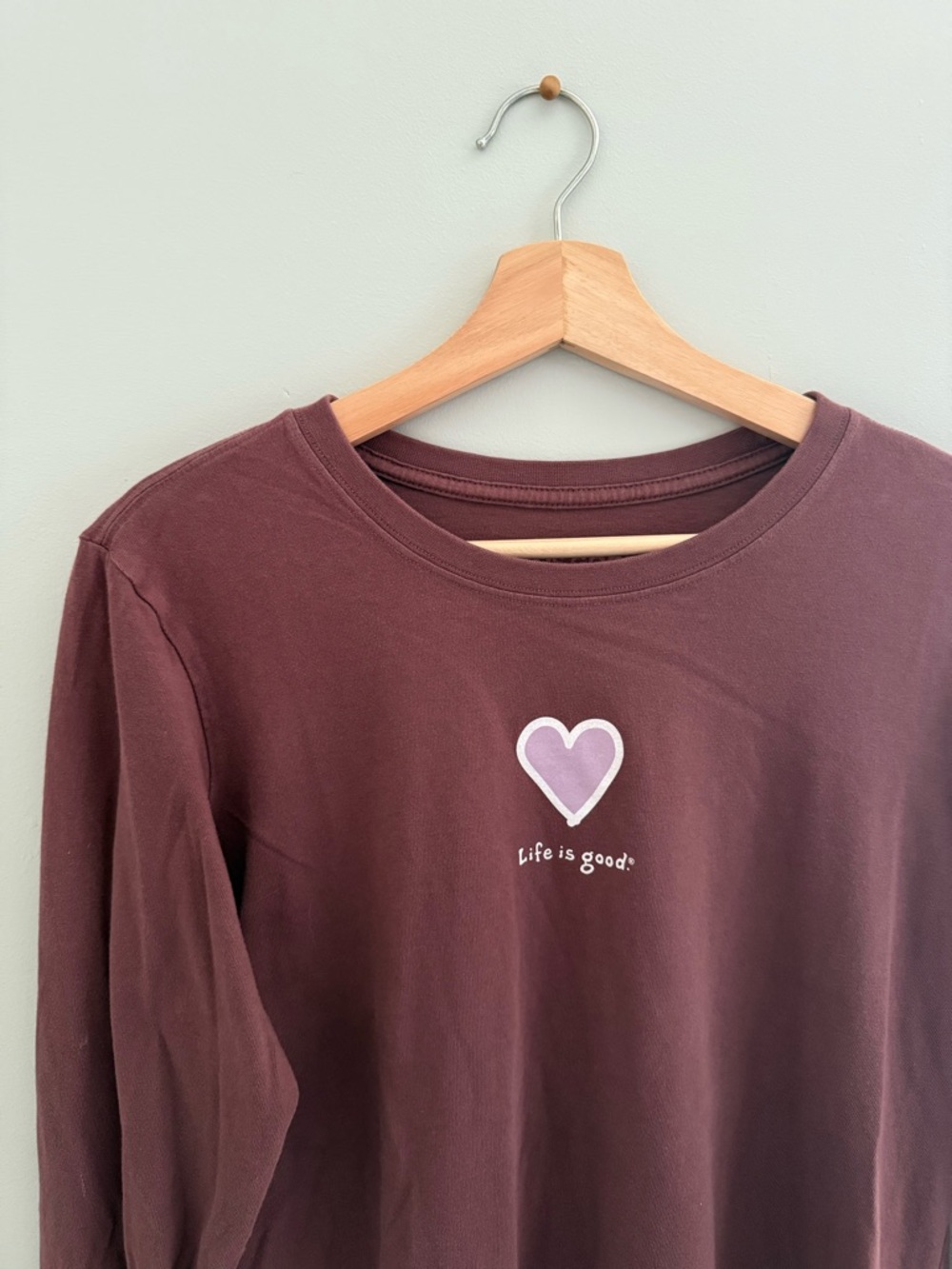 Life Is Good Heart Long-Sleeve